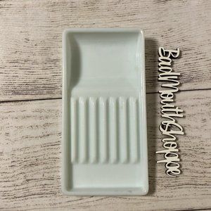 Vintage Antique Milk Glass Dentist Cabinet Tray C